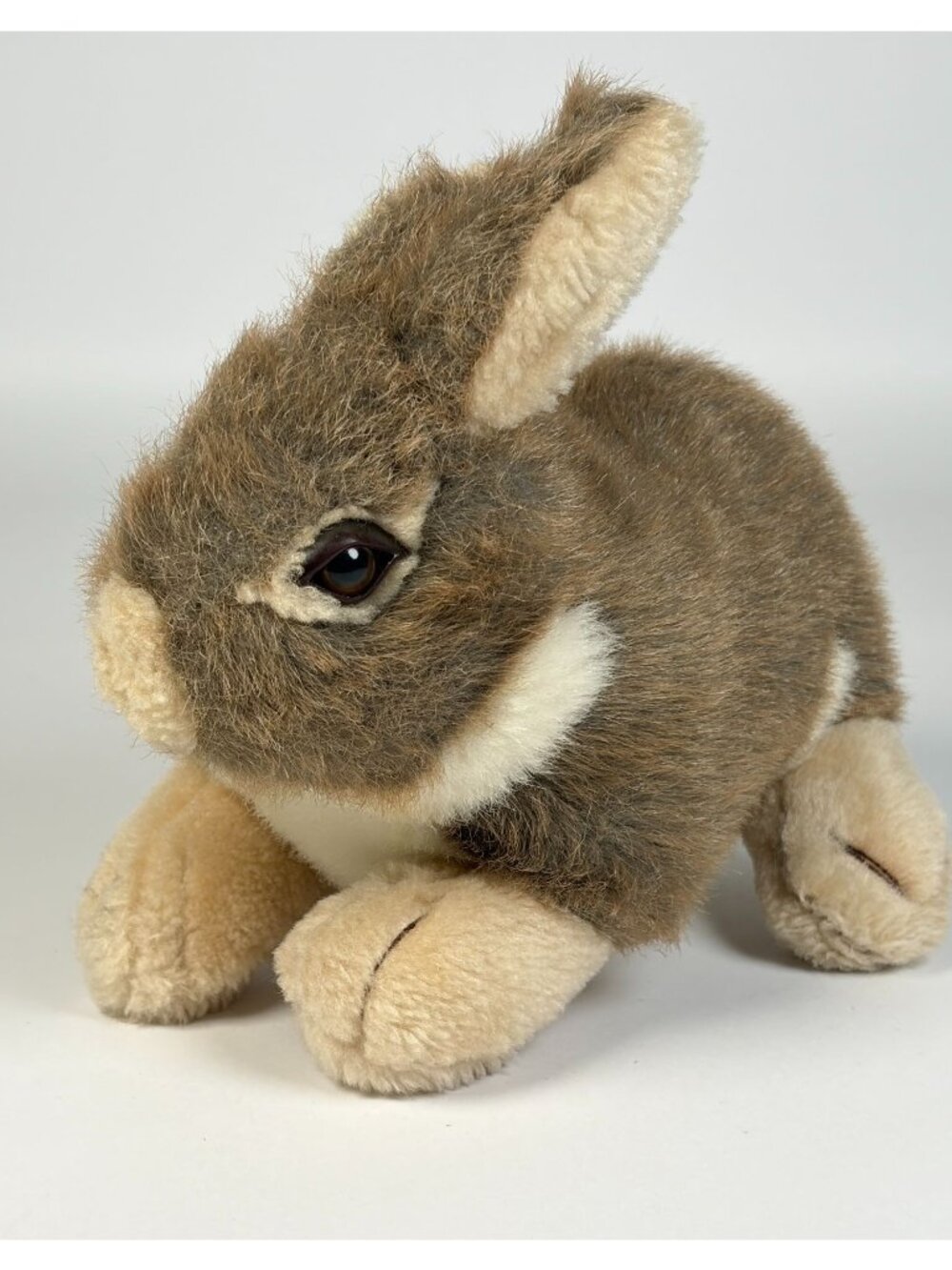 Nanco Cottontail Brown Bunny Rabbit Plush Stuffed Animal Toy 8" Long